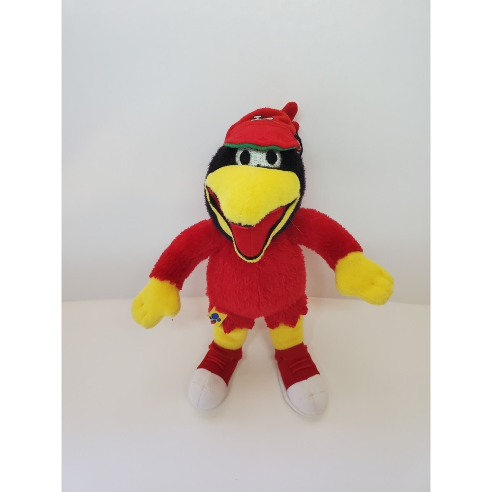 St‎ Louis Cardinals Baseball Fredbird Build A Bear Plush Stuffed Animal